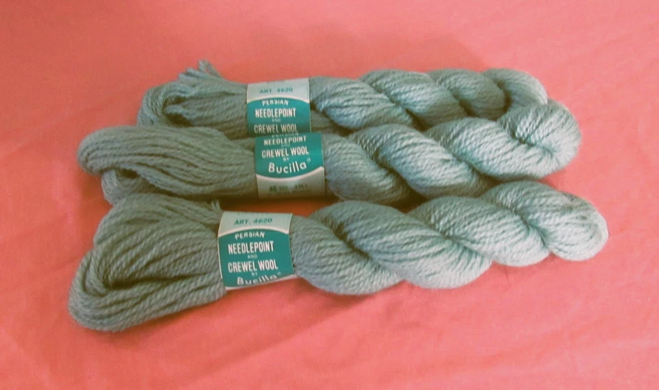BUCILLA NEEDLEPOINT CREWEL WOOL PERSIAN YARN 40 YDS COLOR #63 LOT OF 3 NEW - Image 1 of 1