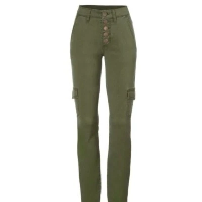 CABI Button Fly Cargo Pants Army Green Sz 6 #5872 EUC - Image 1 of 4
