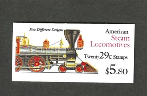 #BK216 29c STEAM LOCOMOTIVES BOOKLET OF 20 MNH - Picture 1 of 2