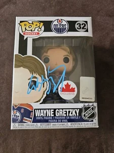 Wayne Gretzky Signed Funko POP! #32 Edmonton Oilers Hockey LEGEND JSA Full Lette - Picture 1 of 3