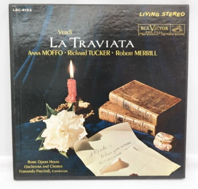 Verdi La Traviata RCA Living Stereo Vinyl Records Set of 3 Model LSC-6154     TF - Image 1 of 4