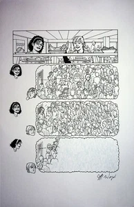 JEFF WEIGEL Signed SMASH! Hadron Collider Hand Inked Interior Page #JW - Picture 1 of 2
