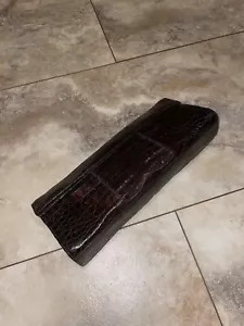 Bolso sin asas Nancy Gonzalez de cuero de cocodrilo genuino - único y coleccionable - Imagen 1 de 8