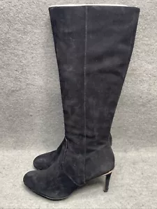 Stivali COACH "Roma" donna tacco alto scamosciato US 11B nero LEGGI - Foto 1 di 10