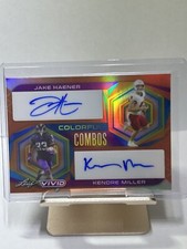 2023 Leav Vivid Jake Haener/Kendre Miller Dual Auto 3/3 Book End