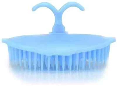 Plastic Hair Head Scalp Massage Shampoo Brush Comb 4Pcs Sky Blue - Image 1 of 3