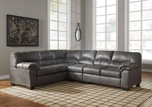 Modern Living Room Furniture - Gray Fabric Large Sectional Sofa Couch Set IG1R - Picture 1 of 5