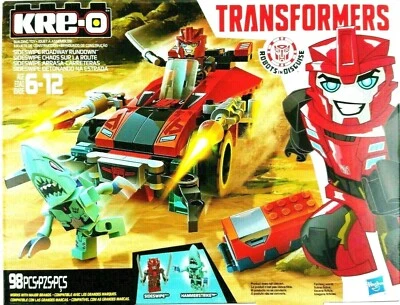 Kre-O Transformers Sideswipe Hammerstrike Roadway Rundown Building 98Pc Set NEW - Image 1 of 4