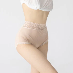 4pcs Real Silk Womens Briefs Knickers High Waist Panties Lace Knickers Not Thong - Picture 1 of 17