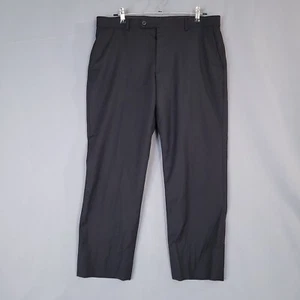 Pantalones de vestir para hombre Joseph Abboud tiro medio rectos negros talla 36 - Imagen 1 de 11
