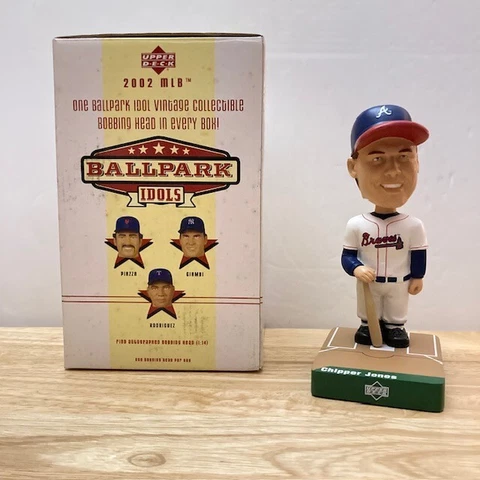 CHIPPER JONES Atlanta Braves 2002 Upper Deck "Ballpark Idols" MLB Bobblehead Cover