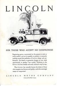 Anuncio de coche vintage impreso Lincoln Ford convertible sin compromiso calefacción Bryant - Imagen 1 de 2