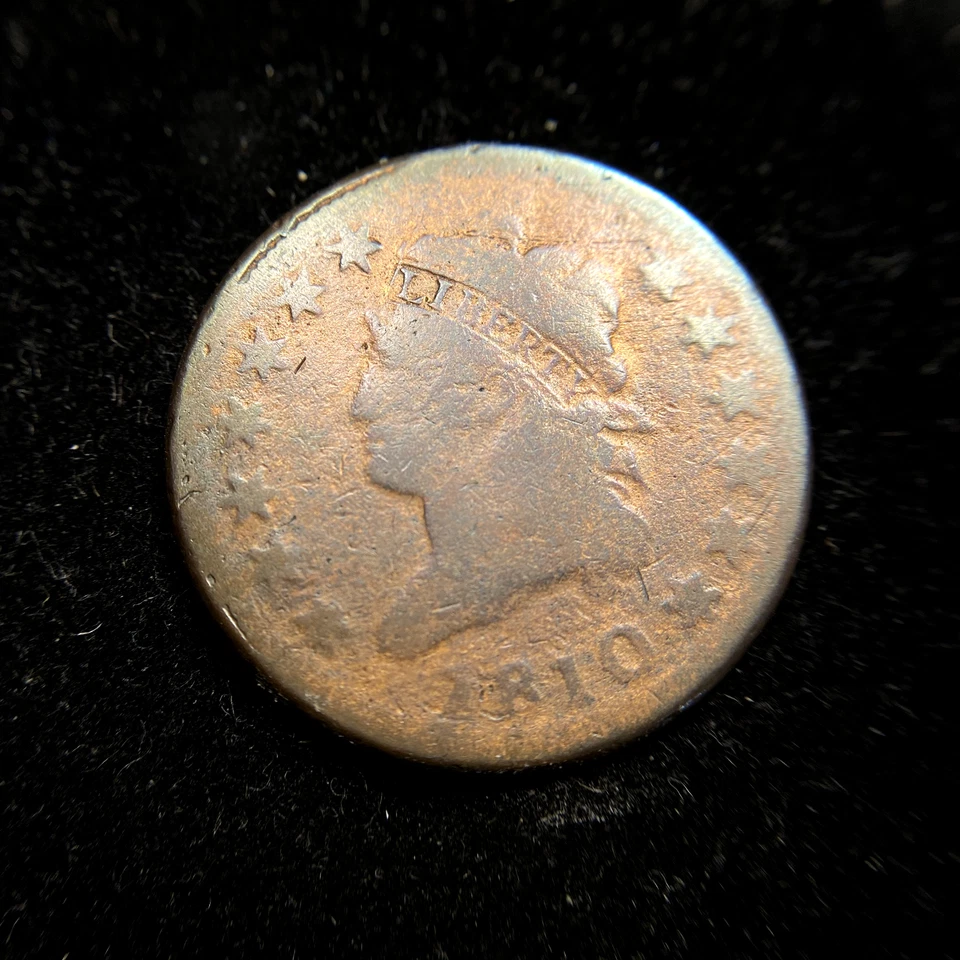 1810 Classic Turban Head Large Cent VG+ Very Good Type Coin Sheldon MAKE OFFER! - Image 1 of 2