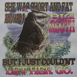 SHE WAS SHORT & FAT HAD A BIG MONTH ANGELSHIRT #462 NUR VORDERDRUCK - Bild 1 von 3