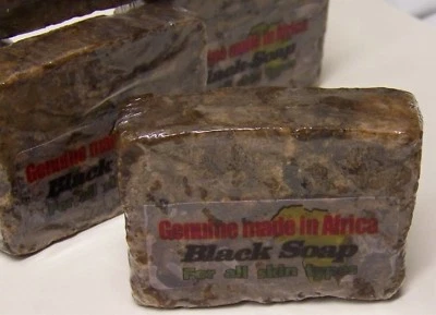 Black Soap 15 Bars-Genuine Made in Africa! Packaged by MJR Soaps - Image 1 of 4