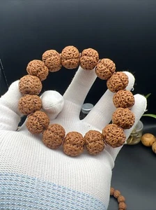 19.5×16mm Superb Rudraksha Bracelet 🈵肉五星蜂王 金刚菩提手串 - Picture 1 of 13
