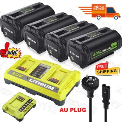For Ryobi 36V 40V Li-ion 6.0Ah Battery BPL3626 BPL3626D BPL3640 OP4041 /Charger - image 1 of 4