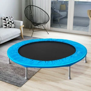 45 Inch Fitness Bungee Trampoline Exercise Rebounder With Removable Pad Blue - Picture 1 of 6