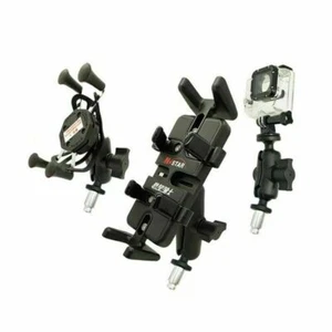 Motorcycle Bike Fork Stem Metal Base w/ Ball for   Phone Holder RAM Mount MV - Picture 1 of 7