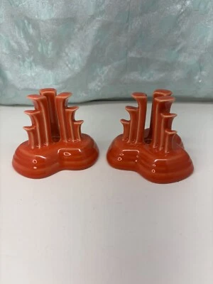 Fiestaware Poppy Pyramide Stativ KERZENHALTER Stock Paar Fiesta Kegel nummeriert - Bild 1 von 4