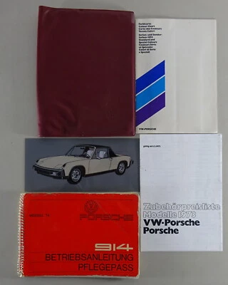 Cartella Portadocumenti + Manuale D'uso VW PORSCHE 914 2.0 Anno Modello 1974 - Immagine 1 di 4