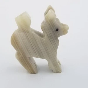 Unique Hand Carved Marble Stone Horse Figurine Carving Paperweight Horses W Eyes - Picture 1 of 3