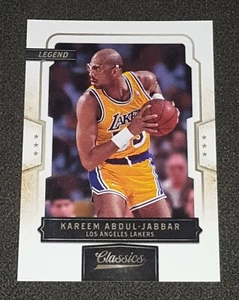 TARJETA PROMOCIONAL KAREEM ABDUL-JABBAR 2009-10 PANINI CLÁSICOS #KAJ RARA LAKERS HOF - Imagen 1 de 2