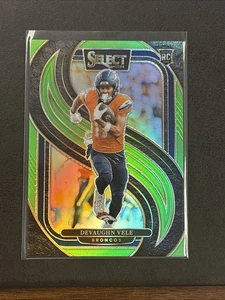Panini Select 2024 - Premier Level Devaughn Vele #150 verde neón Prizm/49 (RC) - Imagen 1 de 2