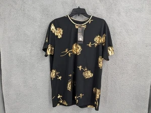 Drill Clothing, Black And Gold, Rose, T-Shirt, Short Sleeve, Size Large, New - Picture 1 of 6
