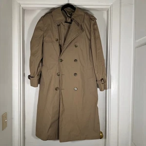 London Fog Trenchcoat khaki zweireihig langer Mantel klassisch Gr. 38 - Bild 1 von 3
