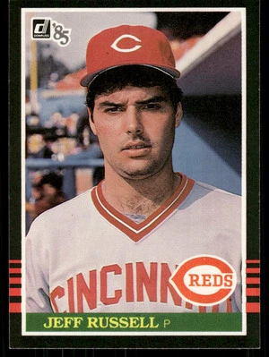 1985 Donruss #487 Jeff Russell Cincinnati Reds Baseball Card - Image 1 of 2