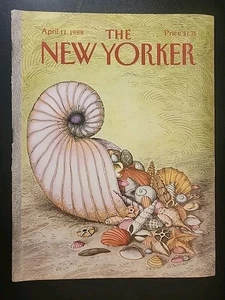 The New Yorker April 11 1988 Sea Shells by James Lardner No Label Complete b5162 - Picture 1 of 3