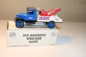 ATLANTIC REFINING  TOWING 1931 HAWKEYE WRECKER BANK - Picture 1 of 6