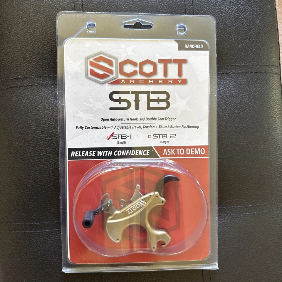 Scott Archery STB Release - Tan Green - STB-1 - Image 1 of 3