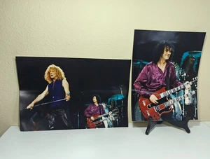 Fotografie 8x12 e 8x10 Led Zeppelin Robert Plant Jimmy Page stampa foto leggi - Foto 1 di 12