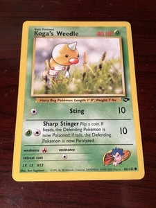 Koga's Weedle - 82/132 - Gym Challenge - Pokemon Karte - Lp - Bild 1 von 2