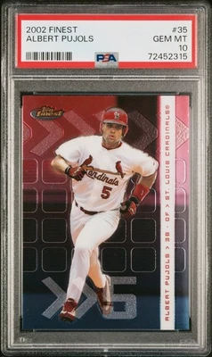 2002 Topps Finest Albert Pujols PSA 10 #35 Future HOF Mr 700 - Imagem 1 de 2
