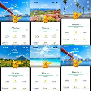 Pokémon Go | Shiny Pikachu Stamp Rally Background Japan | PTC 20K DUST - Picture 1 of 8