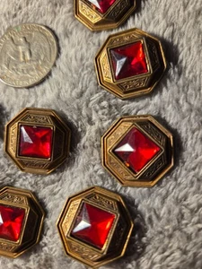 1 dozen Jewelry styled Italian buttons - Picture 1 of 3