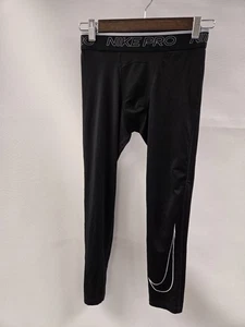 Nike Pro Compression Tights Mens Small Black Dri-FIT Swoosh Athletic Base Layer - Picture 1 of 5