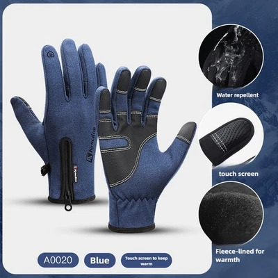Winter Sports Outdoor Cycling Gloves Bike Touchscreen Skiing Warm Windproof Warm - image 1 of 4