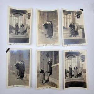 Lote de 6 fotografías 1920 pareja de lesbianas sesión de fotos Dakota del Sur - Imagen 1 de 1