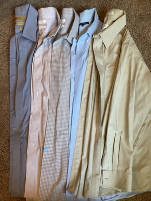 Lot Of 5  Gold Label/ Hilfiger/ Joseph &Feiss Men’s Shirts Size 17/34and 17.5/34 - Image 1 of 4