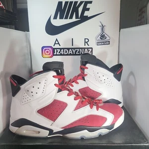 Size 13- Jordan 6 VI Retro Carmine 2014 Red White OG ALL 384664-160 ICY!! - Picture 1 of 23