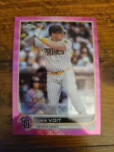 2022 Topps Chrome Update Luke Voit Pink Wave Refractor #USC82 - Picture 1 of 2
