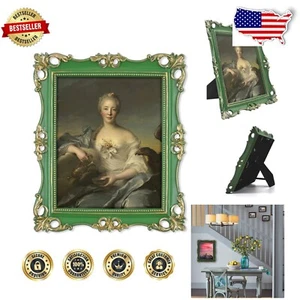 Artisan-Crafted 8x10 Moss Green Frame - Perfect for Wall and Tabletop Display - Picture 1 of 9