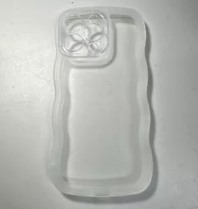 For Iphone 15 Pro Max Promax Clear Ribbed Case Neoprene - Picture 1 of 6