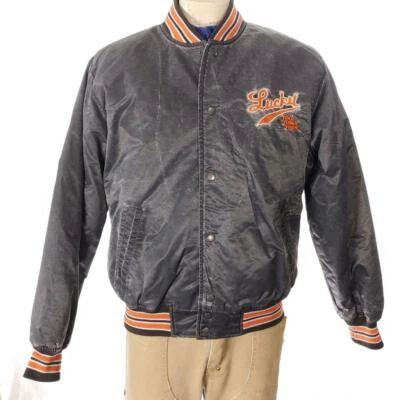 Lucky Brand Distressed Baseball Jacket Sz L NWT - Image 1 of 4