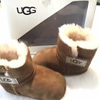UGG Infant Toddler Size USA 4/5  Medium Chestnut Shearling Booties Shoes Boot
