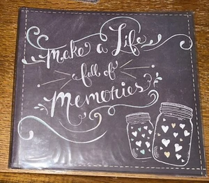 New Scrapbook Album 12x12 Make A Life Full Of Memories Photo Post-bound Book - Picture 1 of 6